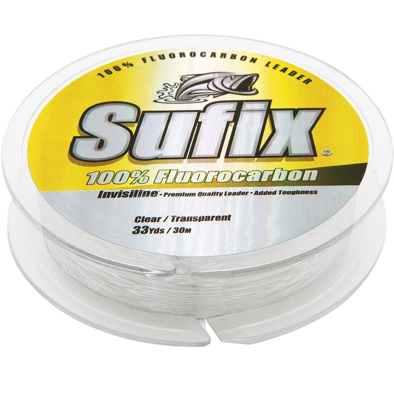 Sufix 100% Fluorocarbon Invisiline Leader – 100lb – 33yds [683-100]