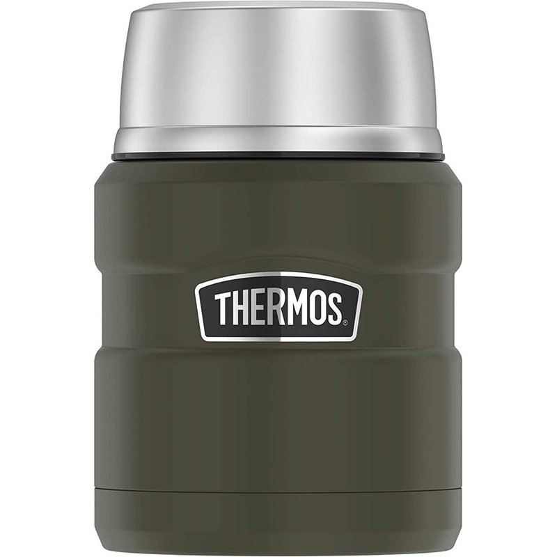 Thermos Stainless King Vacuum Insulated Stainless Steel Food Jar – 16oz – Matte Army Green [SK3000AGTRI4]