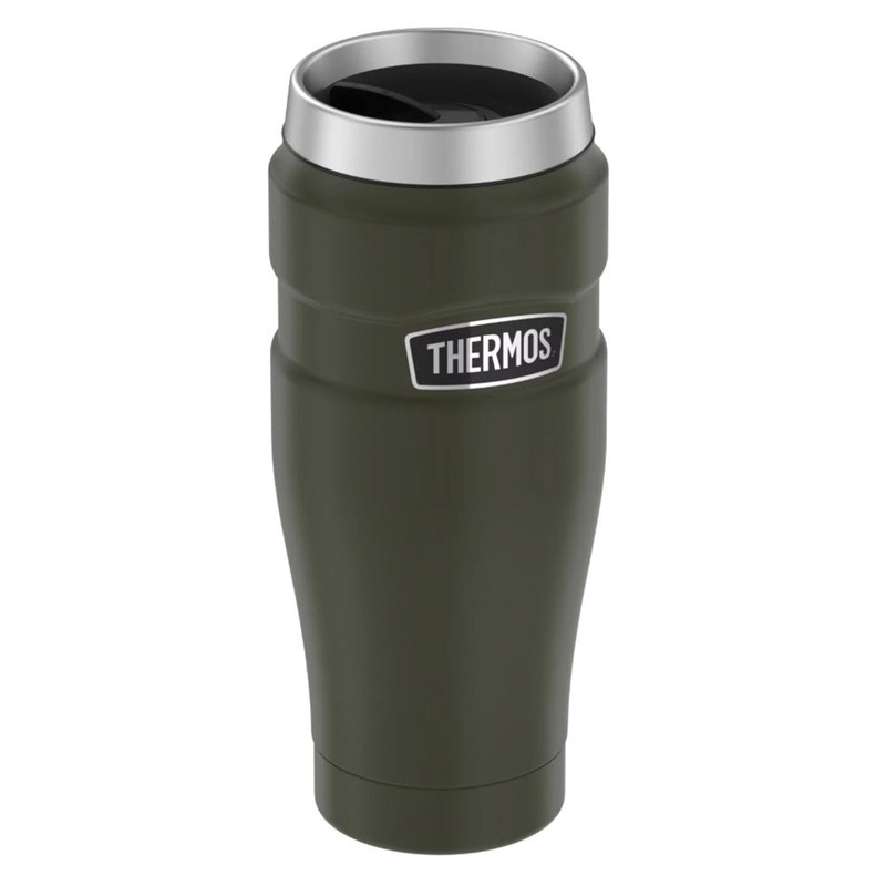 Thermos Stainless King Vacuum Insulated Stainless Steel Travel Tumbler – 16oz – Matte Army Green [SK1005AG4]