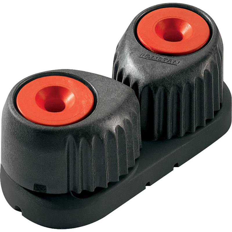 Ronstan Medium Alloy Cam Cleat – Red, Black Base [RF5510R]