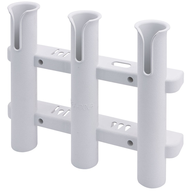 Sea-Dog Three Pole Rod Storage Rack – White [325038-1]