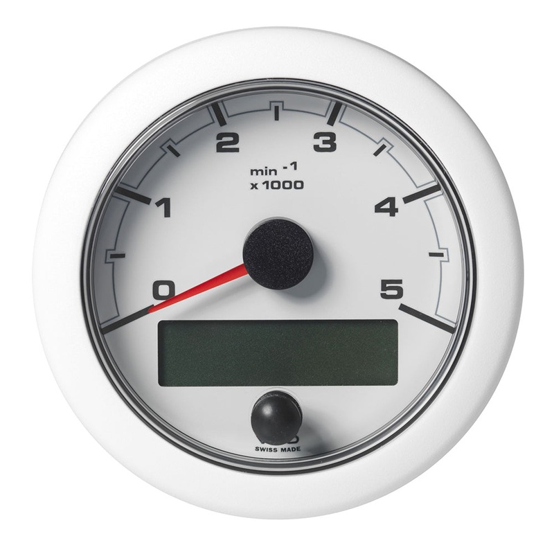 Veratron 3-3/8″ (85mm) OceanLink NMEA 2000 Tachometer – 5000 RPM – White Dial  Bezel [A2C1065800001]