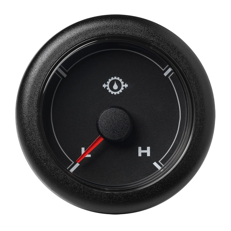 Veratron 52MM (2-1/16″) OceanLink Transmission Oil Pressure Low/High (440 PSI) – Black Dial  Bezel [A2C1066060001]