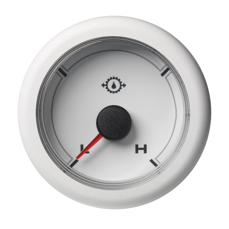 Veratron 52MM (2-1/16″) OceanLink Transmission Oil Pressure Low/High (440 PSI) – White Dial  Bezel [A2C1066070001]