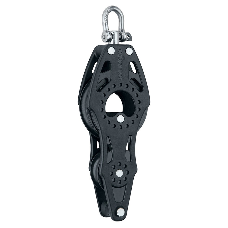 Harken 57mm Carbo Air Fiddle Block w/Swivel  Becket – Fishing [2622F]