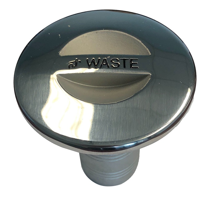 Sea-Dog Stainless Steel Key Free Hose Deck Fill Fits 1-1/2″ Hose – Waste [351383-1]