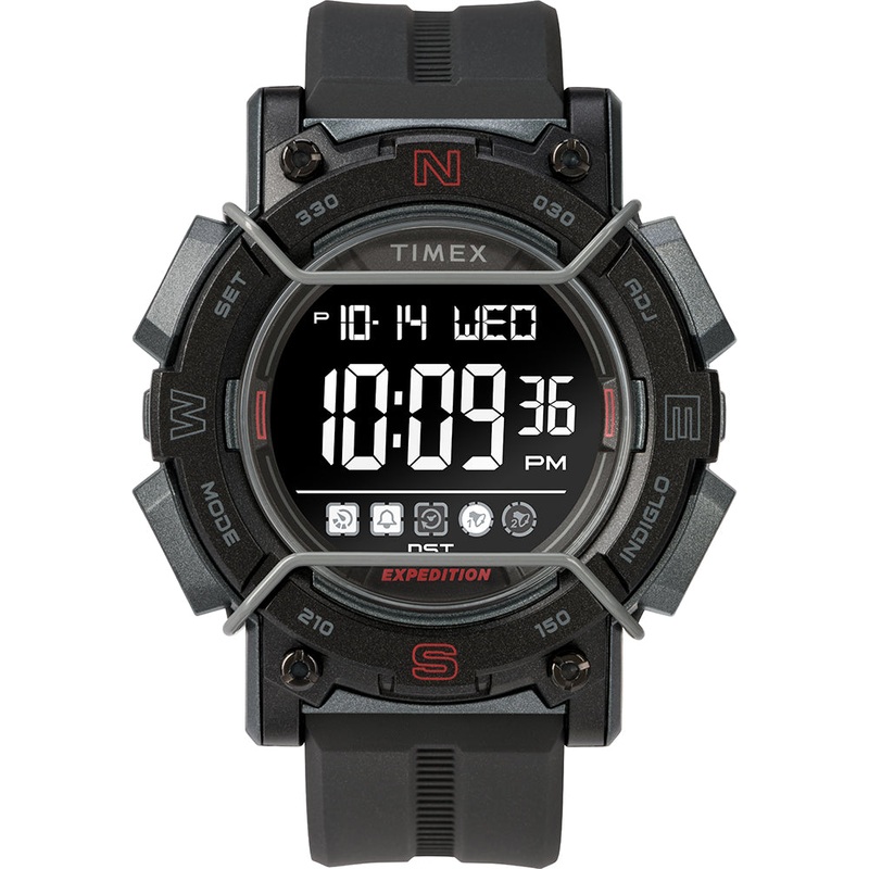 Timex Expedition Digital Face 47mm – Black Screen w/Black Resin Strap [TW4B17900JV]
