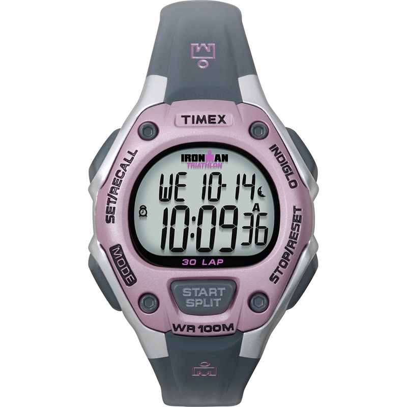Timex IRONMAN 30-Lap Mid-Size Watch – Pink/Grey [T5K020JV]