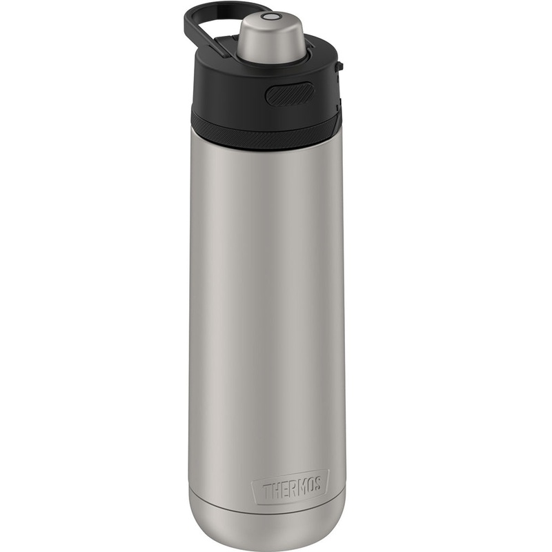 Thermos Guardian Collection Stainless Steel Hydration Bottle 18 Hours Cold – 24oz – Stainless Matte [TS4319MS4]