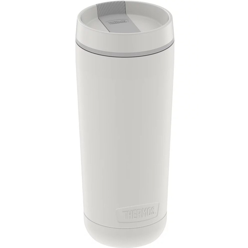 Thermos Guardian Collection Stainless Steel Tumbler 5 Hours Hot/14 Hours Cold – 18oz – Sleet White [TS1319WH4]