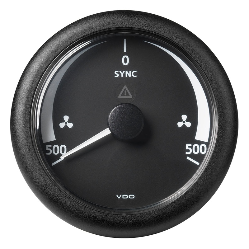 Veratron 3-3/8″ (85MM) ViewLine Synchronizer -500/+500 RPM – 8 to 32V – Black Dial  Bezel [A2C59512402]