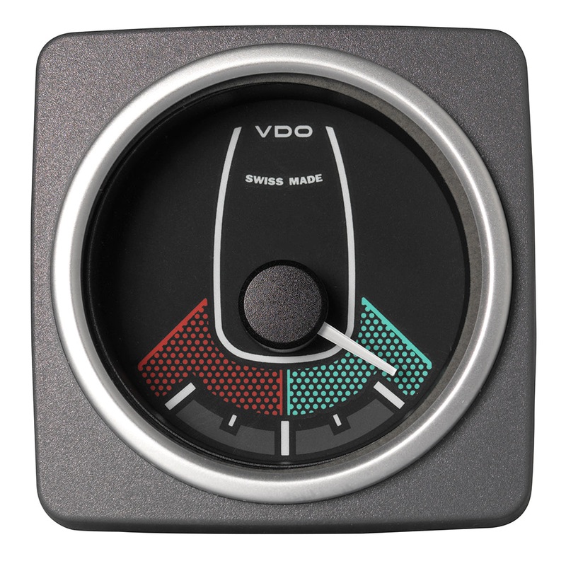 Veratron 52 MM (2-1/16″) AcquaLink Rudder Angle Gauge 90 – Black Dial  Bezel [A2C59501939]