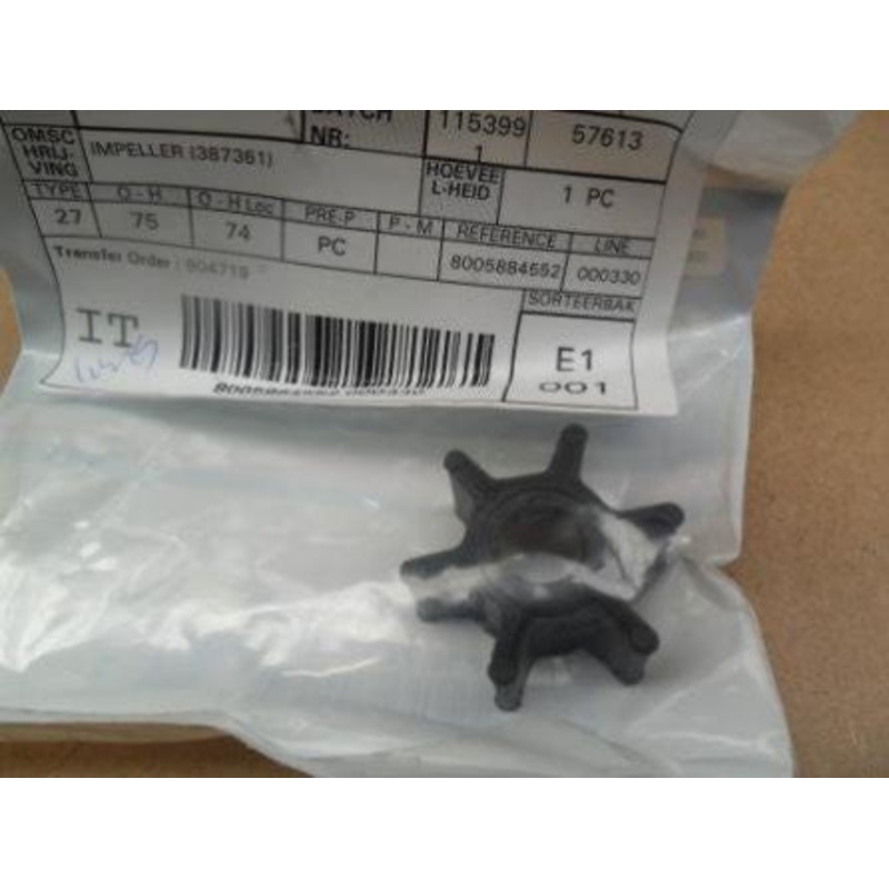Evinrude Johnson Genuine Impeller 0763735 0387361