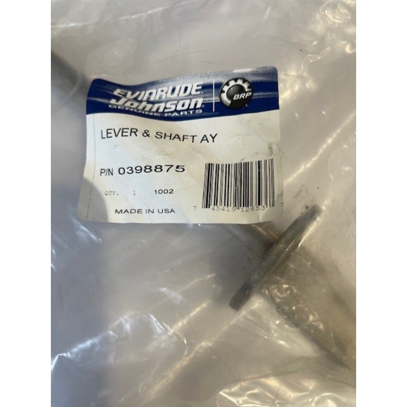 Evinrude Etec Lever & Shaft Assembly 0398875