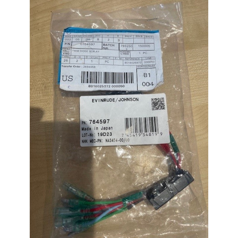Evinrude Etec Trim Diode Box Assembly 0764597