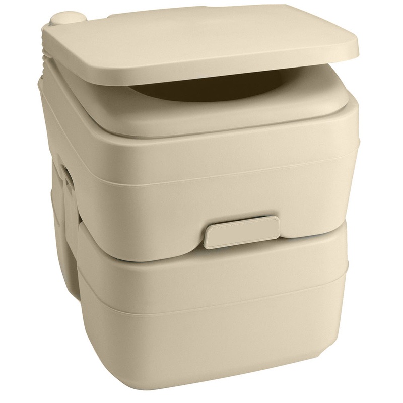 Dometic 965 Portable Toilet w/Mounting Brackets- 5 Gallon – Parchment [311096502]