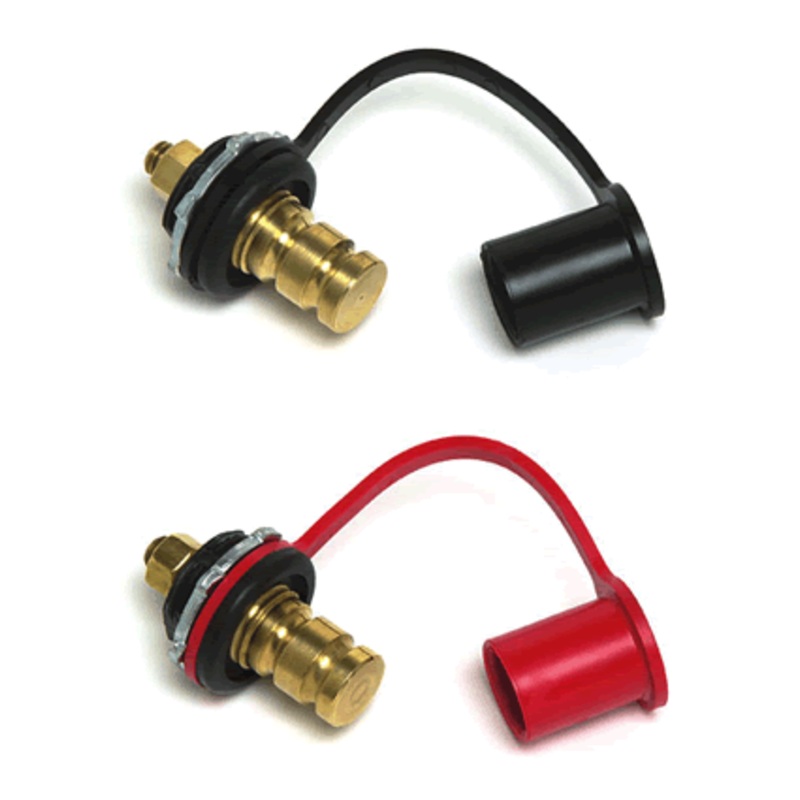 Cole Hersee Terminal Post Red W/Cap [46210-02-BX]