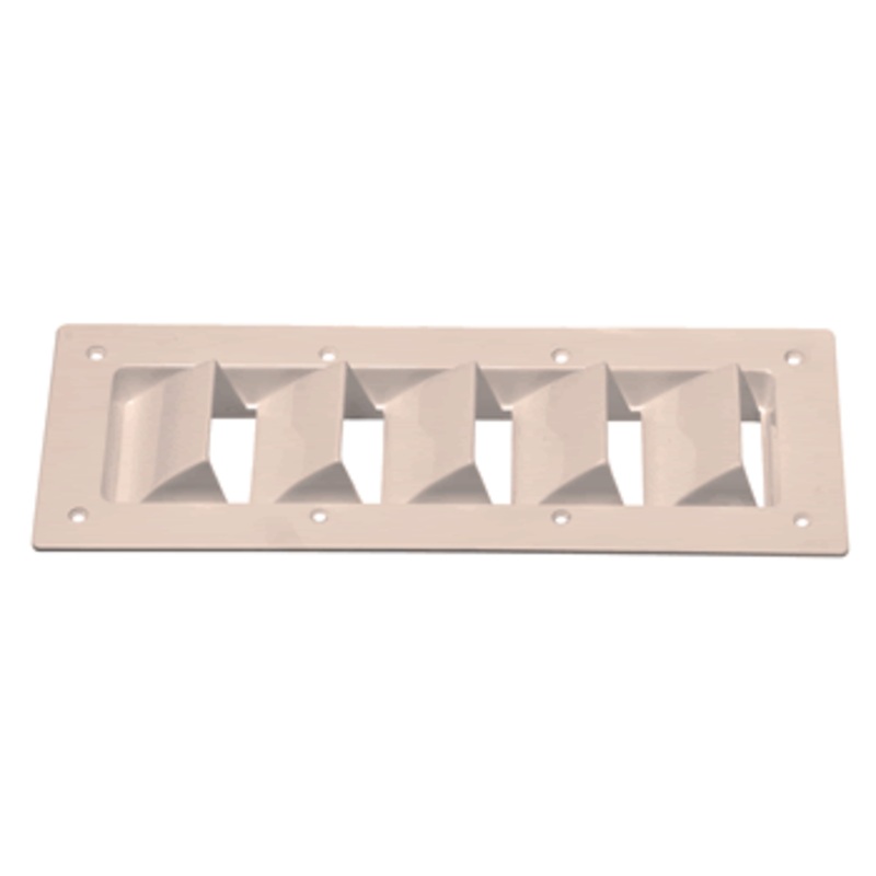 Detmar Louvered Vent White Plastic [7-2-1]