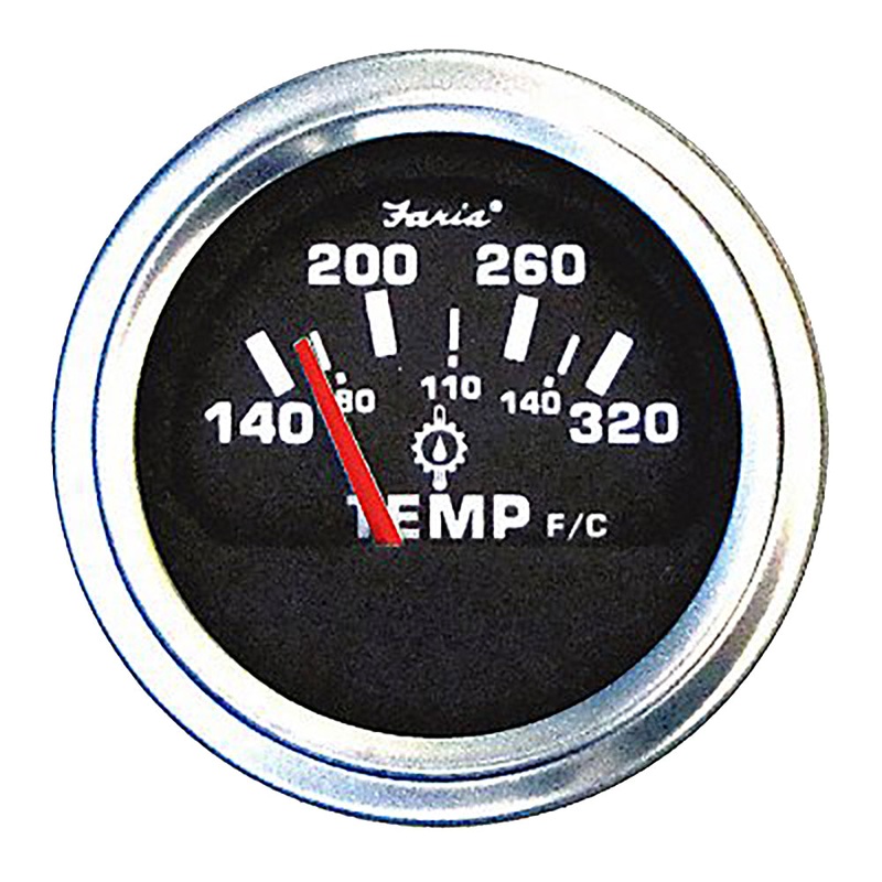 Faria Heavy Duty – 2″ Oil Temp Gauge (140-320 F) [GP0631]