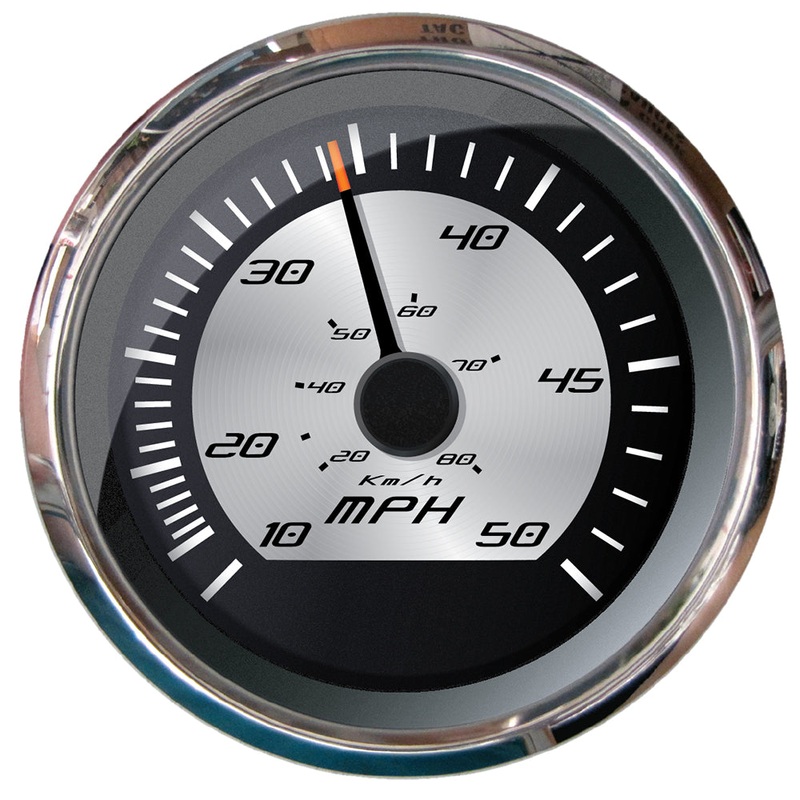 Faria Platinum 4″ Speedometer – 50 MPH (Pitot) [22012]