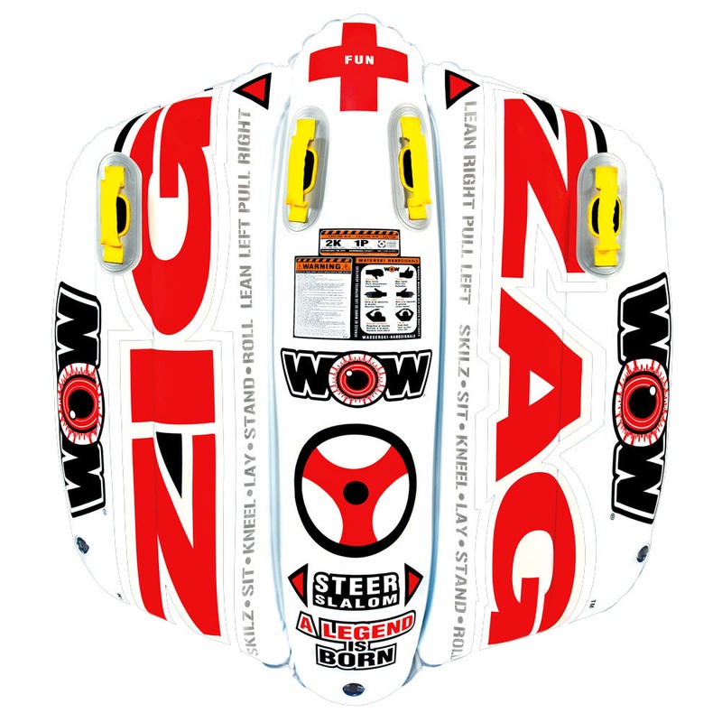 WOW Watersports Zig Zag Towable – 1 Person [12-1050]