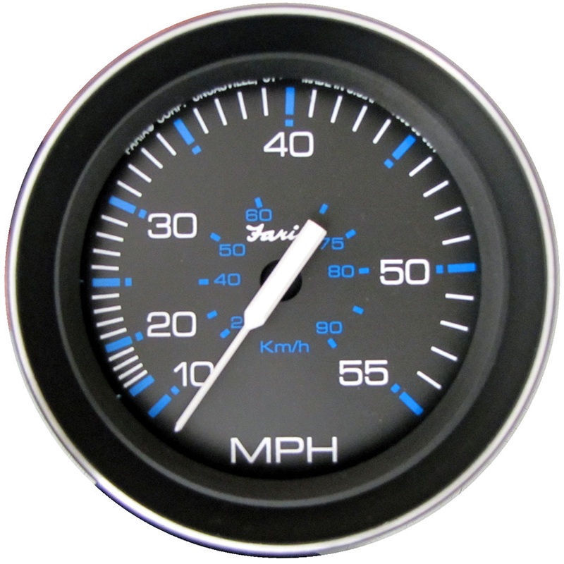 Faria Coral 4″ Speedometer (55 MPH) (Pitot) [33009]