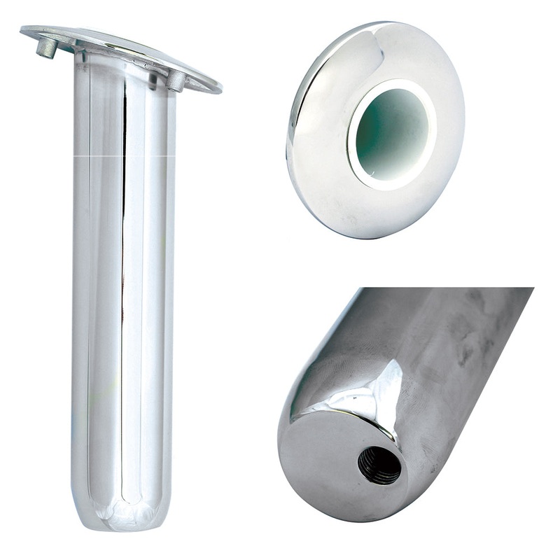 Tigress Blind Mount Round Head Closed Base Rod Holder – 30 Degree – 9″ [77900-1]