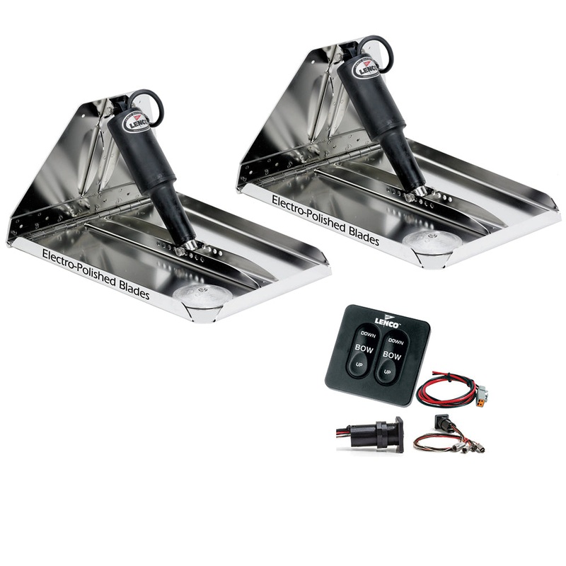Lenco 18″ x 14″ Heavy Duty Performance Trim Tab Kit w/Standard Tactile Switch Kit 12V [RT18X14HD]