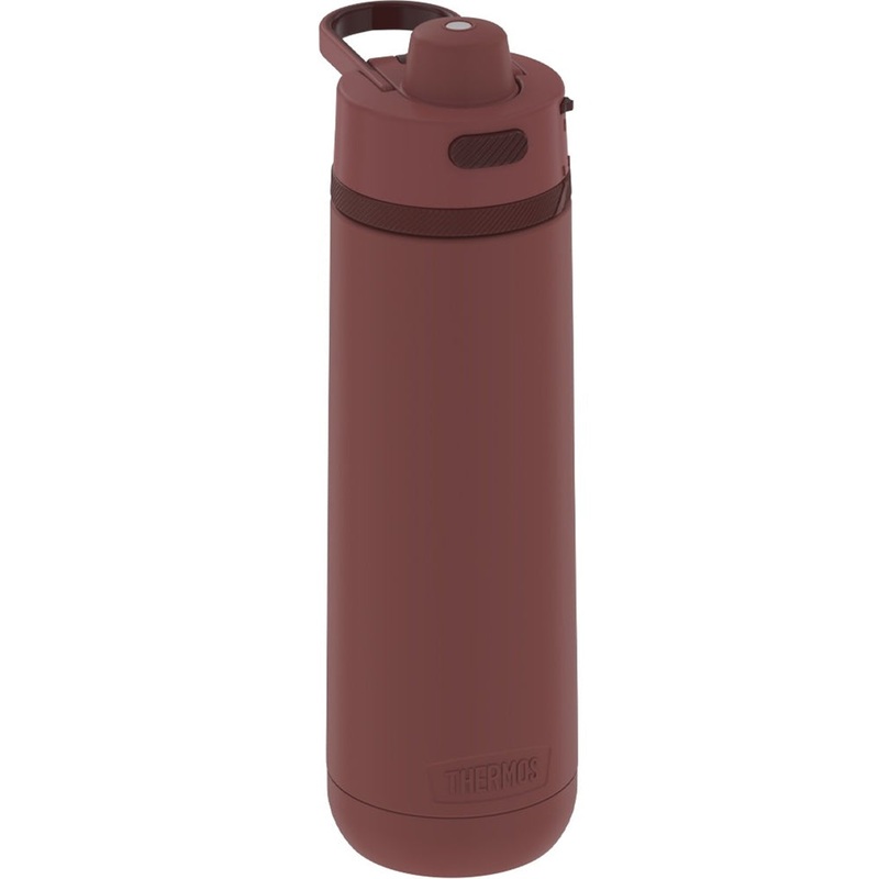 Thermos Guardian Collection Stainless Steel Hydration Bottle 18 Hours Cold – 24oz – Rosewood Red [TS4319DR4]