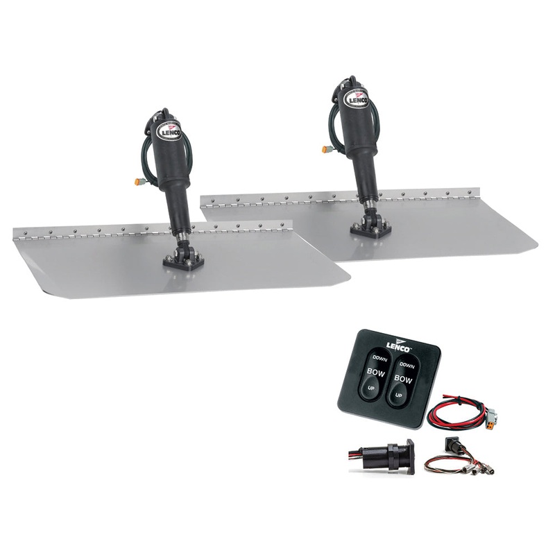 Lenco 12″x12″ Standard Trim Tab Kit w/Standard Integrated Switch 12V [15105-102]