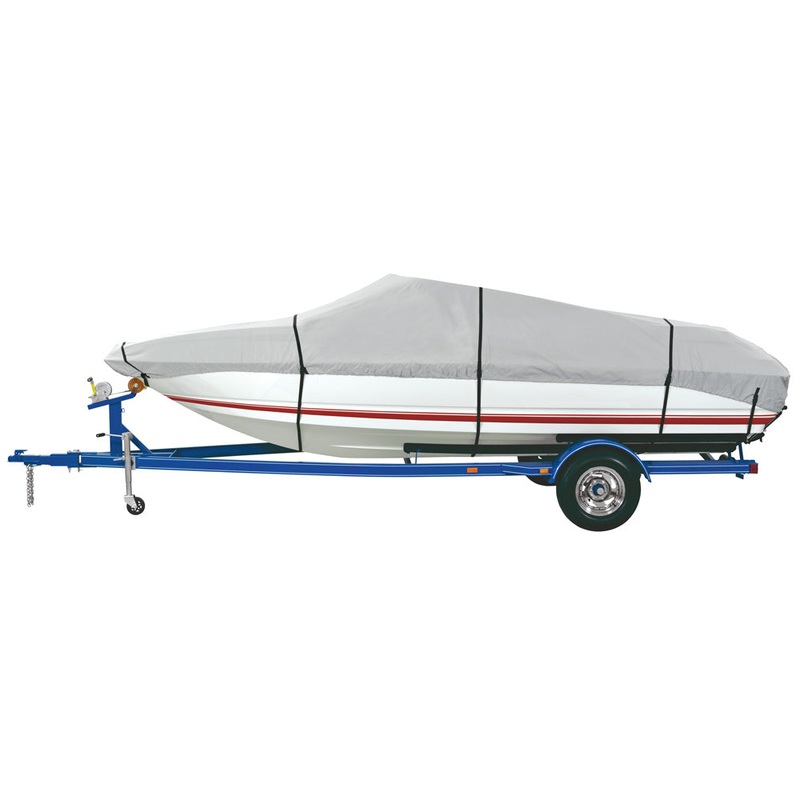Dallas Manufacturing Co. Heavy Duty Polyester Boat Cover C – 16′-18.5′ Fish, SKI & Pro-Style Bass Boats- Beam Wth to 94″ [BC2101C]