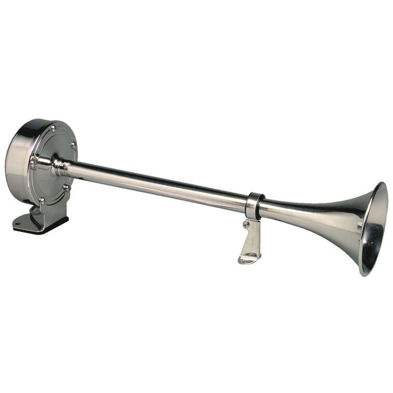 Schmitt  Ongaro Deluxe All-Stainless Single Trumpet Horn – 12V [10027]