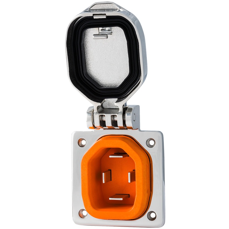 SmartPlug 50 Amp Boat  RV Inlet – Stainless Steel [BM50S]
