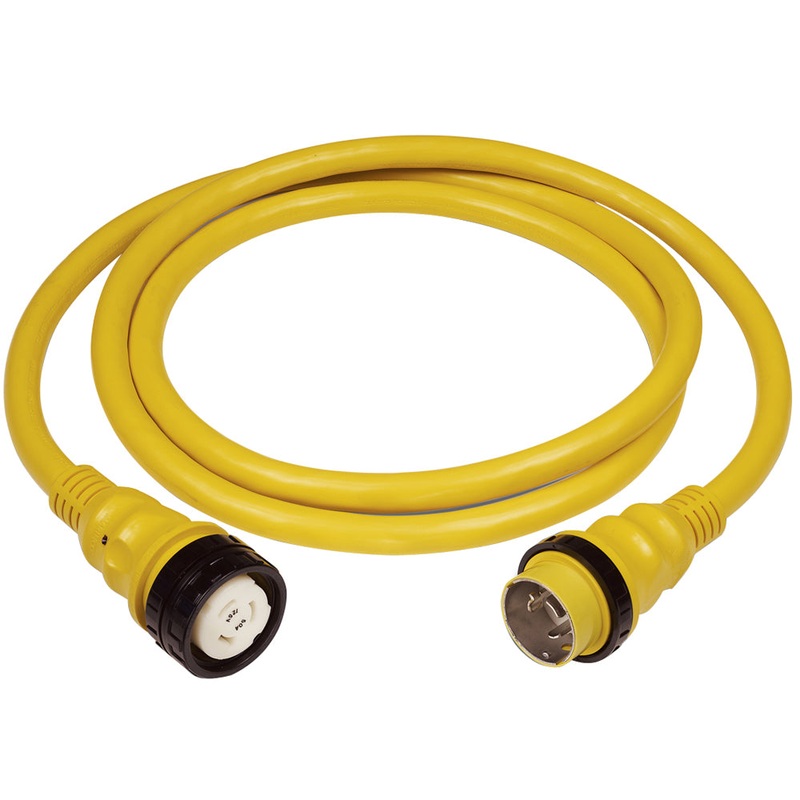 Marinco 50Amp 125/250V Shore Power Cable – 50′ – Yellow [6152SPP]