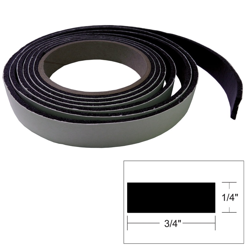 TACO Hatch Tape – 8’L x 1/4″H x “W – Black [V30-0748B8-2]