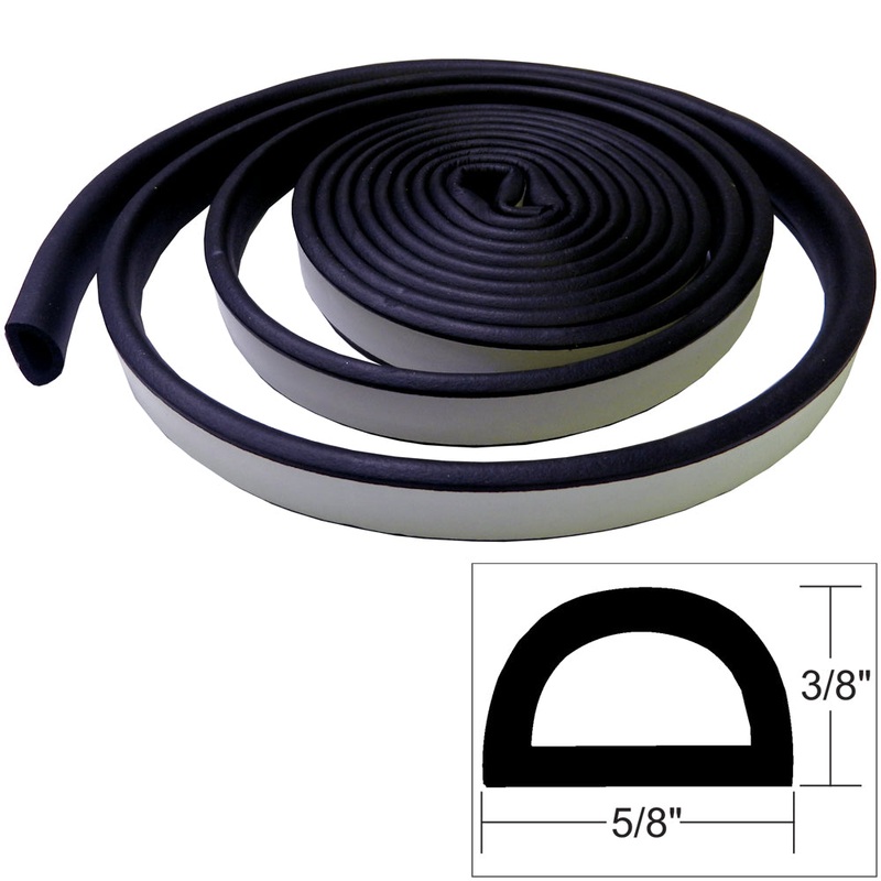 TACO Weather Seal – 10’L x 3/8″H x “W – Black [V30-0109B10-1]