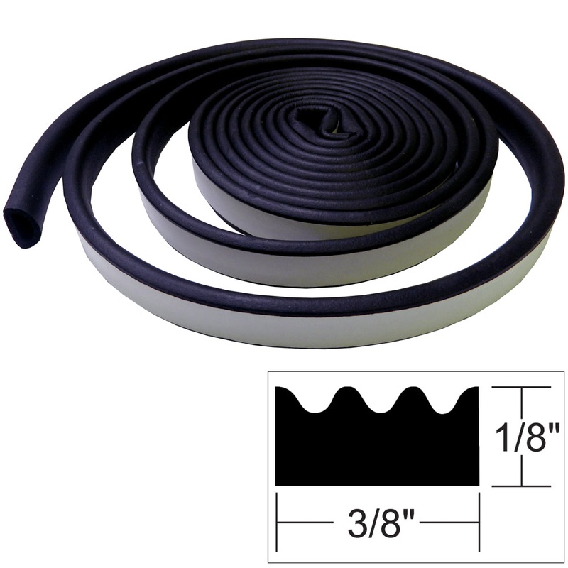 TACO Weather Seal – 10’L x “H x 3/8″W – Black [V30-0113B10-1]