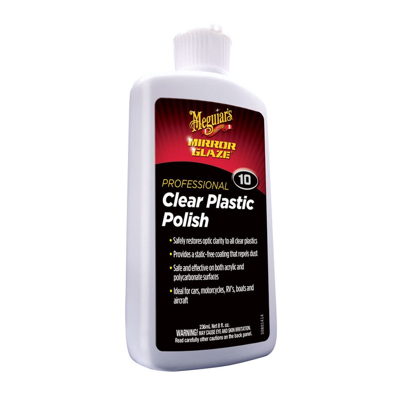 Meguiar’s #10 Clear Plastic Polish – 8oz [M1008]