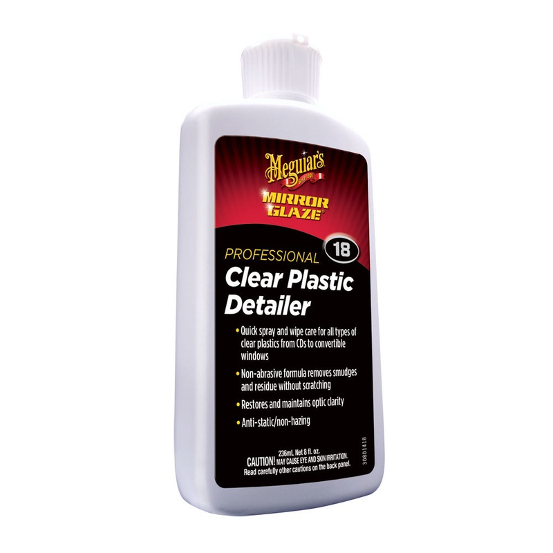 Meguiar’s #18 Mirror Glaze Clear Plastic Detailer – 8oz [M1808]