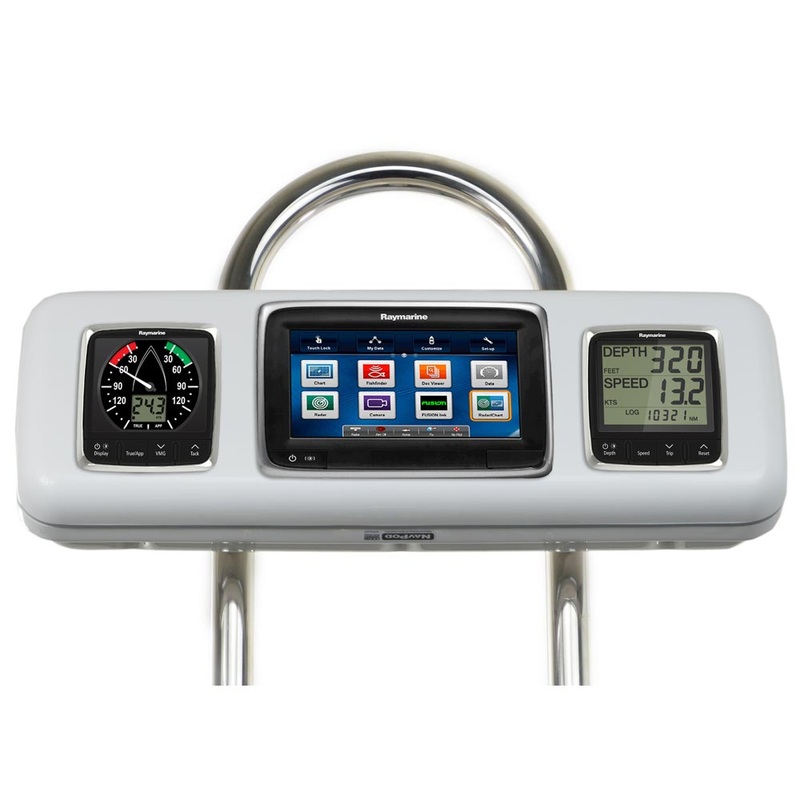 NavPod GP1605 SystemPod Pre-Cut f/Raymarine a75/a77/a78 & 2 Instruments f/9.5″ Wide Guard [GP1605]