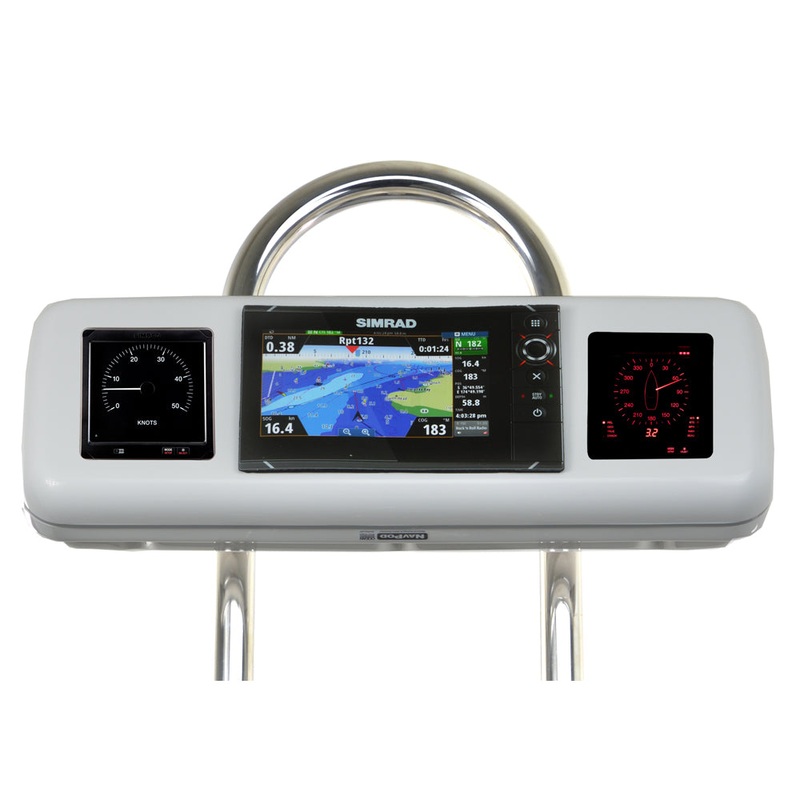 NavPod GP1606 SystemPod Pre-Cut f/Simrad NSS7 evo2 or B&G Zeus 7 & 2 Instruments f/9.5″ Wide Guard [GP1606]