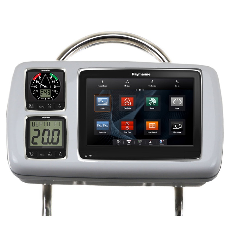 NavPod GP2080-14 SystemPod Pre-Cut f/Raymarine a95/a97/a98 & 2 Instruments f/12″ Wide Guard [GP2080-14]