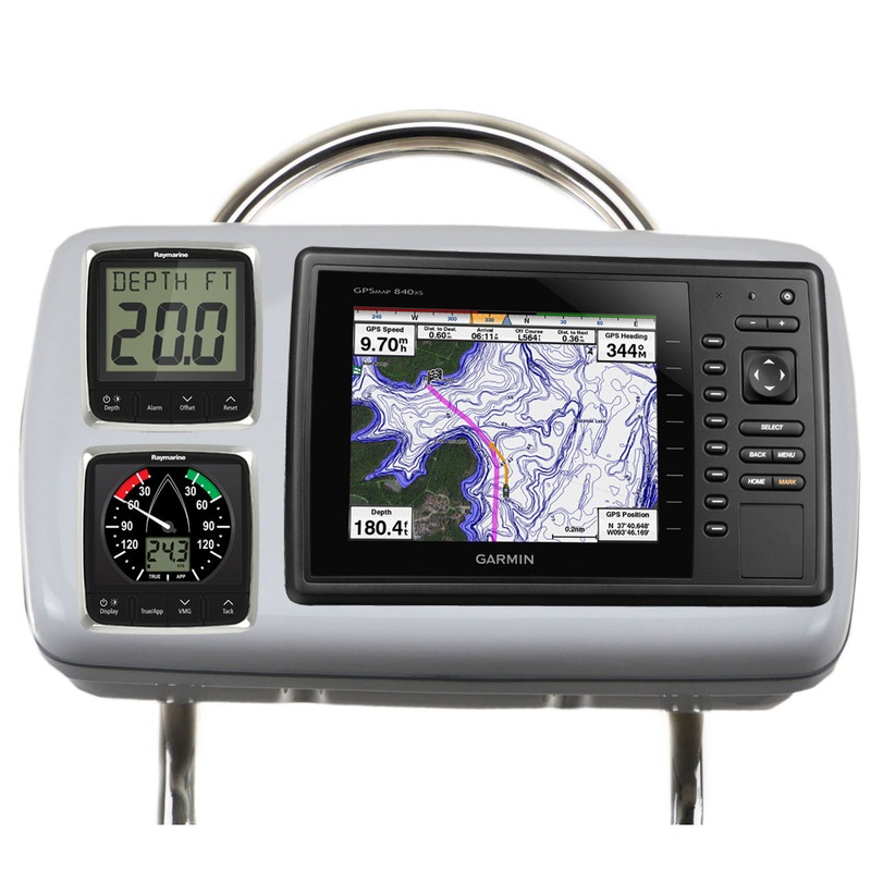 NavPod GP2088 SystemPod Pre-Cut f/Garmin 820/820xs/840xs & 2 Instruments f/12″ Wide Guard [GP2088]