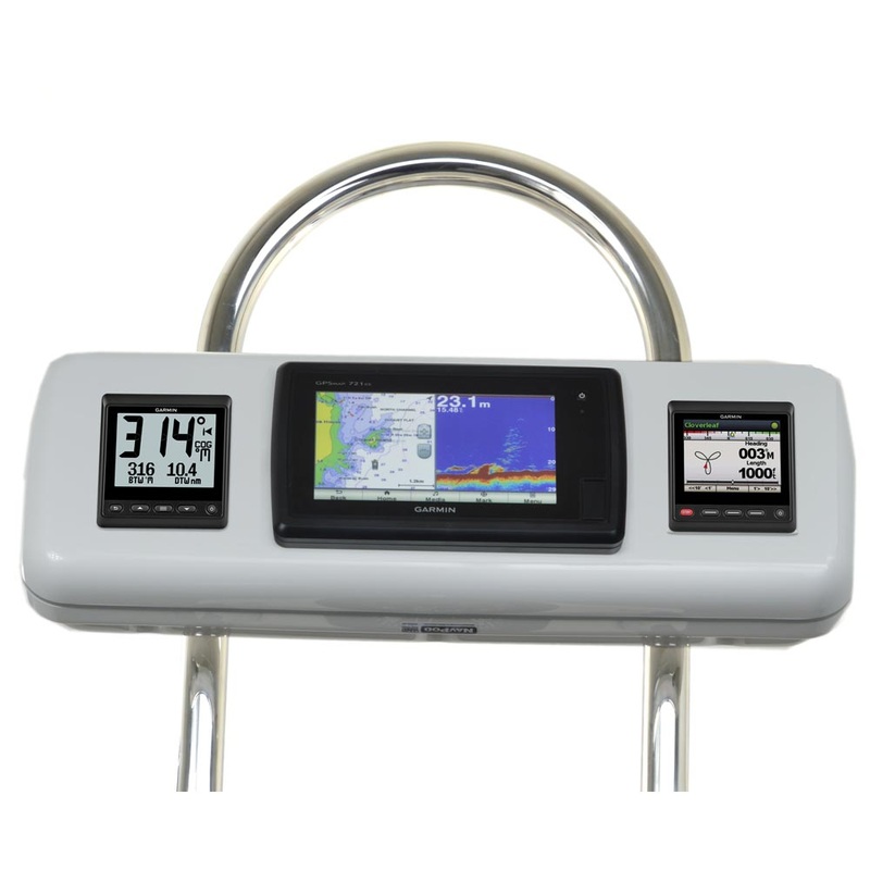 NavPod GP2603 SystemPod Pre-Cut f/Garmin 720/721 / 740/740s / 741/721xs / 70s/70dv & 2 Instruments f/12″ Wide Guard [GP2603]