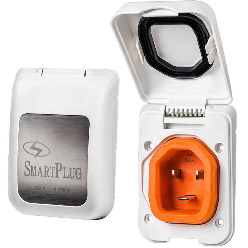 SmartPlug 30 Amp Non Metallic White Inlet – Boat  RV Side [BM30PW]