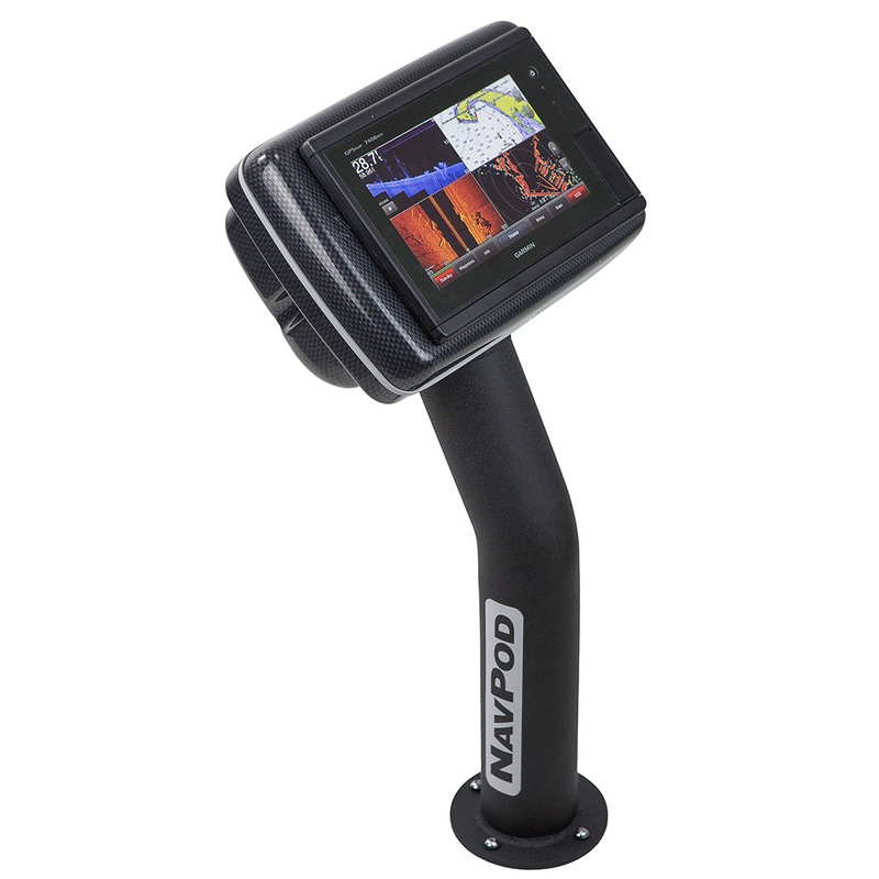 NavPod PED4800-20 PedestalPod Pre-Cut f/Garmin GPSMAP 7408, 7408xsv, 7608  7608xsv – Carbon Black [PED4800-20-C]
