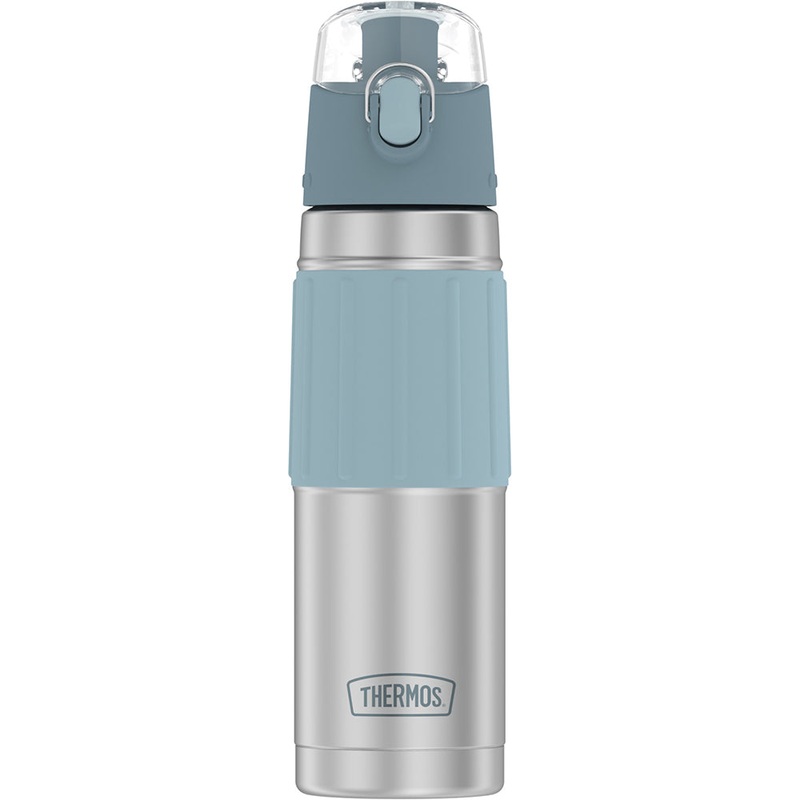 Thermos Vacuum Insulated 18oz Hydration Bottle – Stainless Steel w/Grey Grip [2465SSG6]