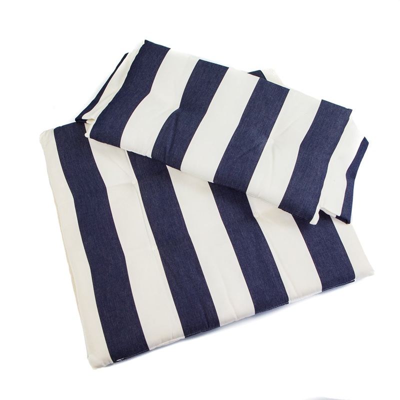 Whitecap Directors Chair II Replacement Seat Cushion Set – Navy  White Stripes [87240]