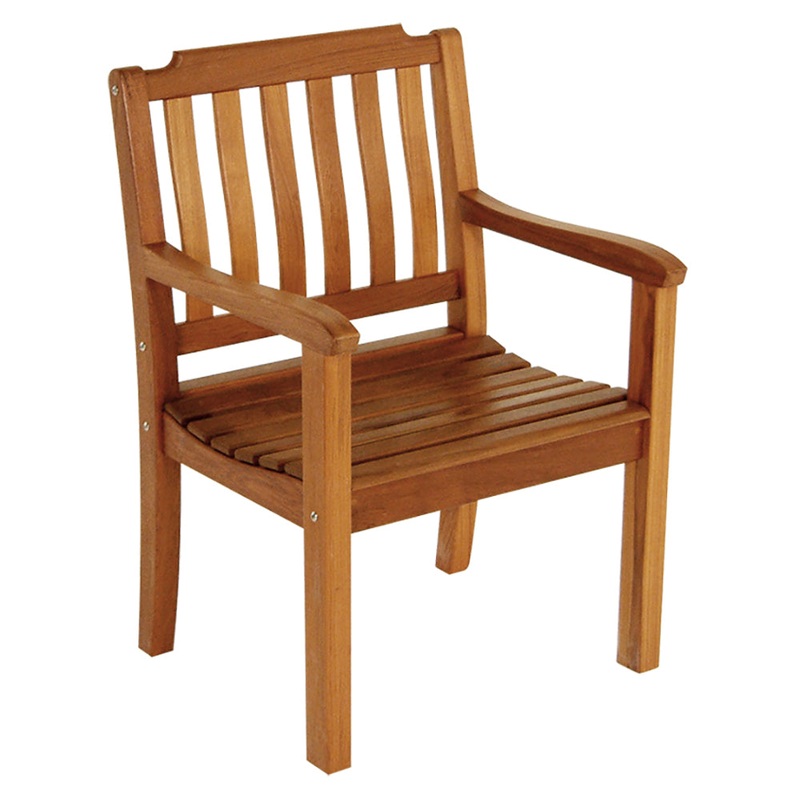 Whitecap Garden Chair w/Arms – Teak [60065]