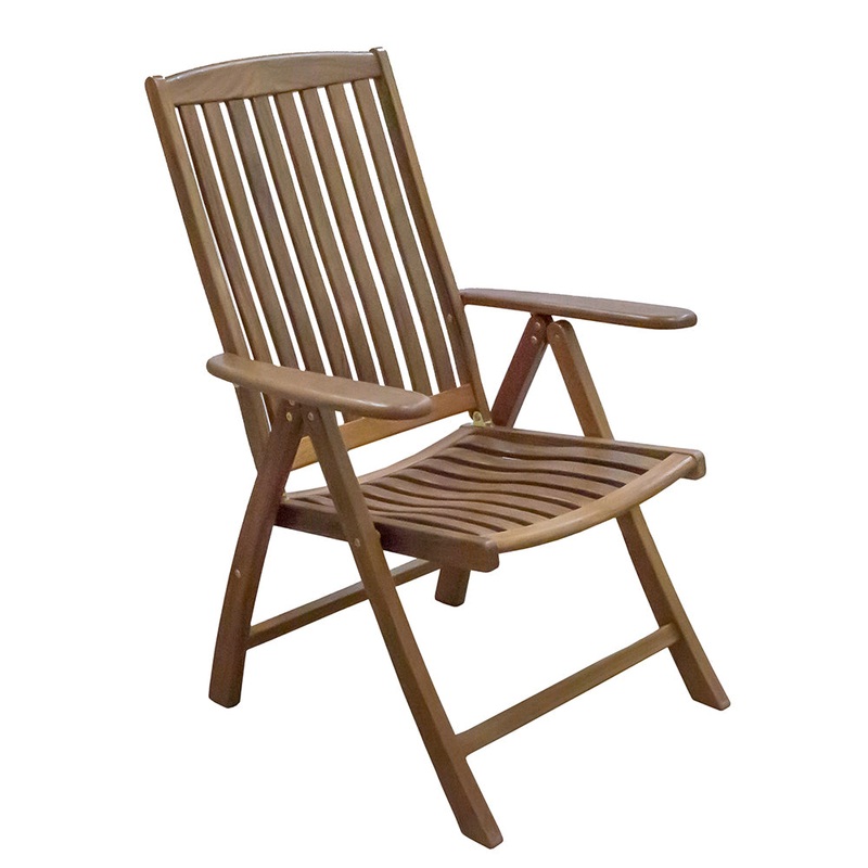 Whitecap Reclining Arm Chair – Teak [60071]